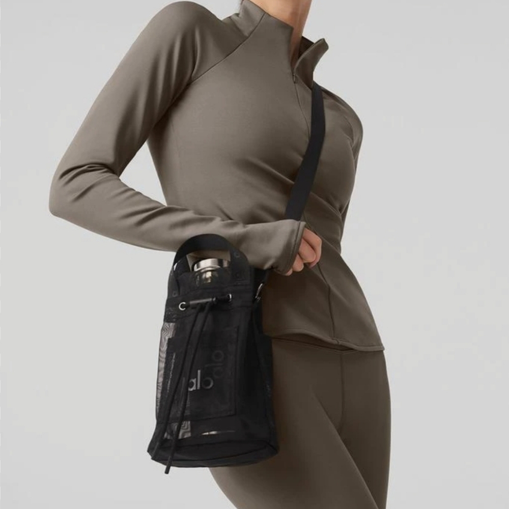 ALO Yoga Black Crossbody Bucket Bag